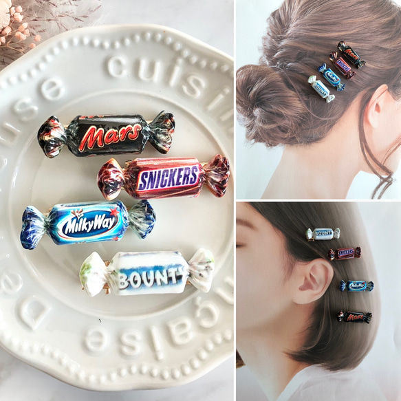 キャンディヘアクリップ うれしく