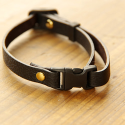 《RUSSETY》Soft leather cat collar　やさしい革の猫用首輪《5colors》 9枚目の画像