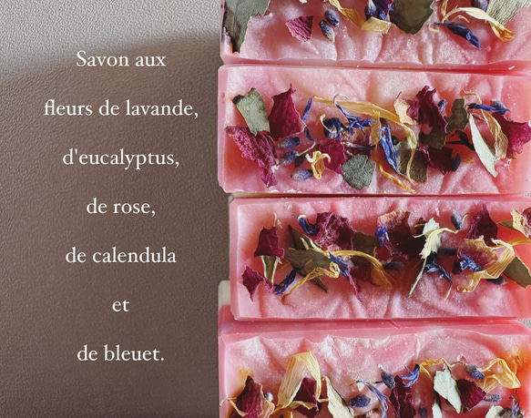 ドライフラワー石鹸　Fleur Soap 　雑貨石鹸　ギフト　アンティーク　結婚式　お祝い【1個】 4枚目の画像
