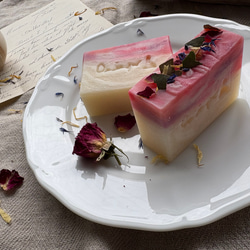 ドライフラワー石鹸　Fleur Soap 　雑貨石鹸　ギフト　アンティーク　結婚式　お祝い【1個】 6枚目の画像