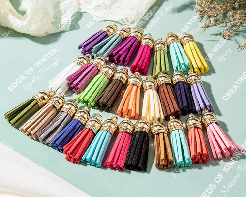 タッセル チャーム スエード スウェード アクセサリーパーツ