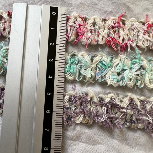 【50厘米起】FC-0463蕾絲蕾絲緞帶編織流蘇流蘇蕾絲緞帶材質 第4張的照片