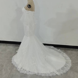 免運費！婚紗 人魚線3D立體蕾絲刺繡 華麗列車新娘/婚禮/酒會 第3張的照片
