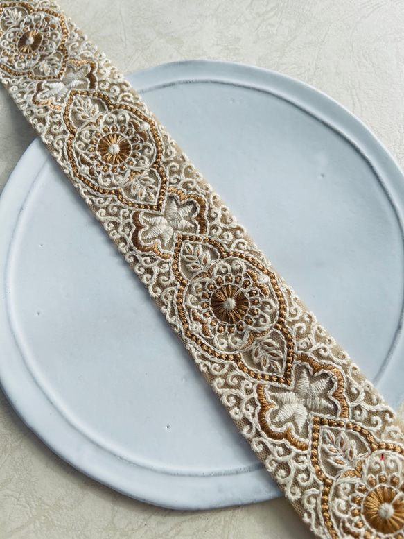 J28 ☆50cm☆ インド刺繍リボン リボン・テープ Keys TOKYO 通販