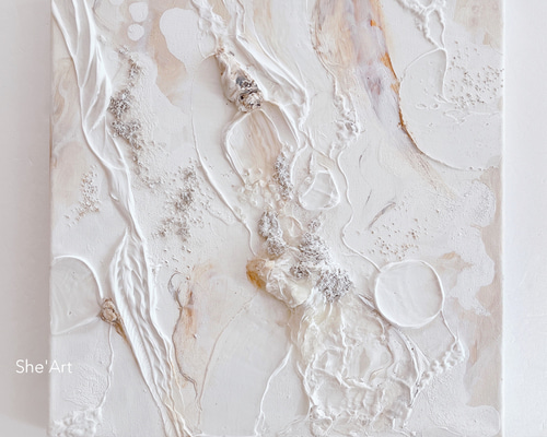 N*様 【原画】現代アート/キャンバス/絵画/インテリア/アート/モダン 原画M・modern・グレージュ/ 北欧 モダンアート 絵画 キャンバス