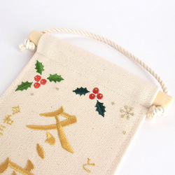 【スタンド付】小さな刺繍命名タペストリー《柊 /小サイズ》命名書 名前旗 出産祝い  こどもの日 端午の節句 五月人形 14枚目の画像