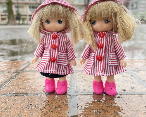 ミキちゃんマキちゃん 服&ヘアピン 4点セット ハンドメイド 145