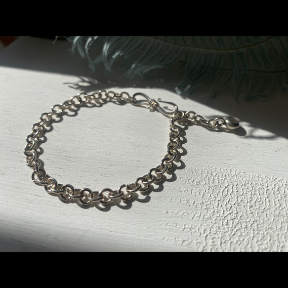 カレンシルバー チェーンブレスレット③ パドゥア大 カレン族シルバー