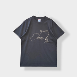 Tシャツ「fishing」スミ色 3枚目の画像