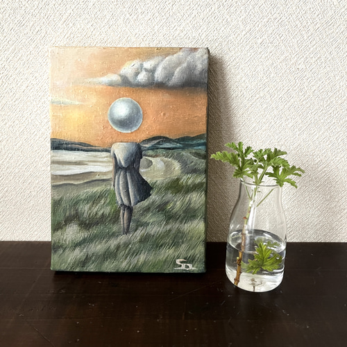 油絵』小高い丘で 絵画 Saachi Art 通販 15617877｜Creema(クリーマ)
