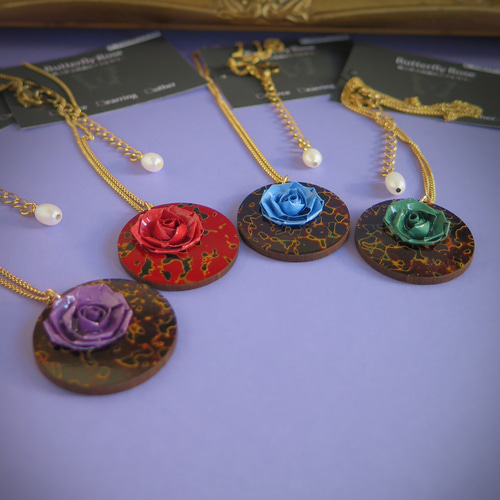 2023新作！歴史上初 ロザフィ×伝統工芸品・津軽塗 コラボネックレス