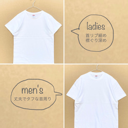 Tシャツ「しりとり　野菜と果物」スミ色 7枚目の画像