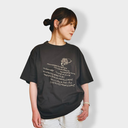 Tシャツ「化学反応式」スミ色 1枚目の画像