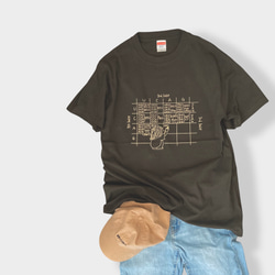 Tシャツ「生物コドン表」スミ色 1枚目の画像