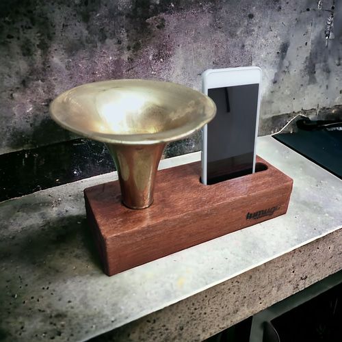 デスクトランペット　スマホ　スピーカー デスクトランペット スマホ スピーカー