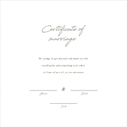 ゲスト参加型結婚証明書（パープルグリーン）｜Mサイズ～45名 9枚目の画像