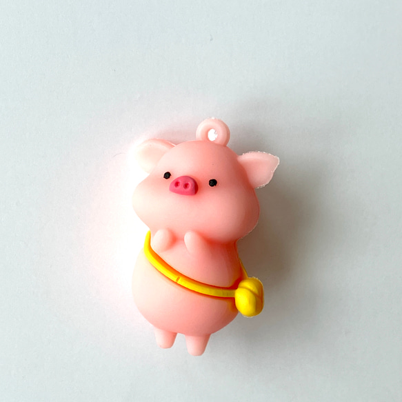 バッグ斜めがけ豚さん（ポリ塩化ビニル（PVC） ブタ 鞄 2つめ値引き