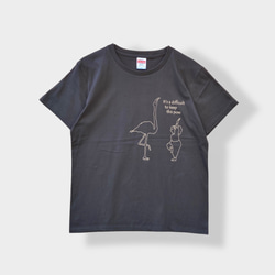 Tシャツ「ストレッチ」スミ色 2枚目の画像