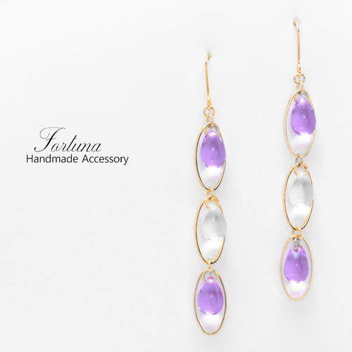 雨雫~5color~(1014) ピアス/イヤリング/ノンホールピアス/樹脂