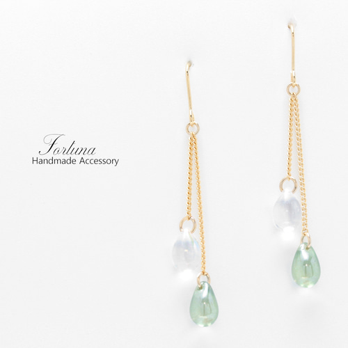 雨粒~5color~(1036) ピアス/イヤリング/ノンホールピアス/樹脂ピアス 