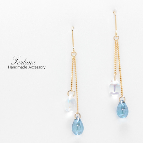 雨粒~5color~(1036) ピアス/イヤリング/ノンホールピアス/樹脂ピアス