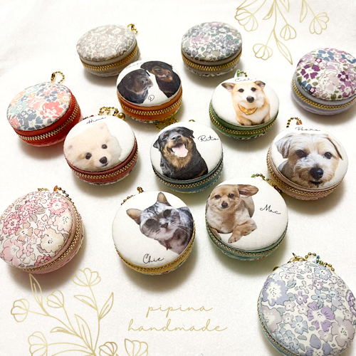 8cmマカロンケース ソーイングセット付*猫 学校 マカロンポーチ 悪し 8cmマカロンケース ソーイングセット付*猫 学校 マカロンポーチ 悪し
