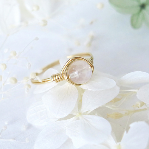 14kgf【レインボームーンストーン】ワイヤーラップ＊デイリー＊プチ