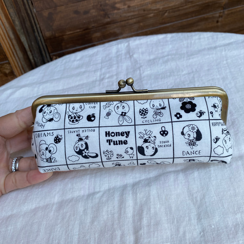 受注製作】モノトーンハニーチューン筆箱 スマートペンケース メガネ  