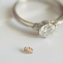 天然　ピンクダイヤモンド　Fancy pinkish brown  ルース　アーガイル産　0.055ct 14枚目の画像