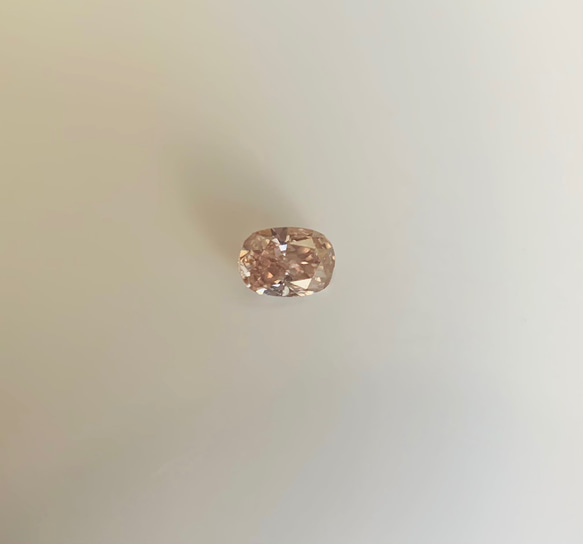 天然　ピンクダイヤモンド　Fancy light brown pink ルース　アーガイル産　0.037ct 4枚目の画像