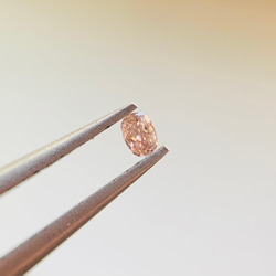 天然　ピンクダイヤモンド　Fancy light brown pink ルース　アーガイル産　0.037ct 8枚目の画像