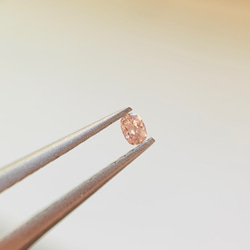 天然　ピンクダイヤモンド　Fancy light brown pink ルース　アーガイル産　0.037ct 9枚目の画像