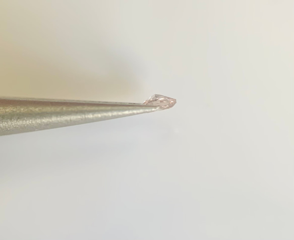 天然　ピンクダイヤモンド　Fancy light brown pink ルース　アーガイル産　0.037ct 6枚目の画像