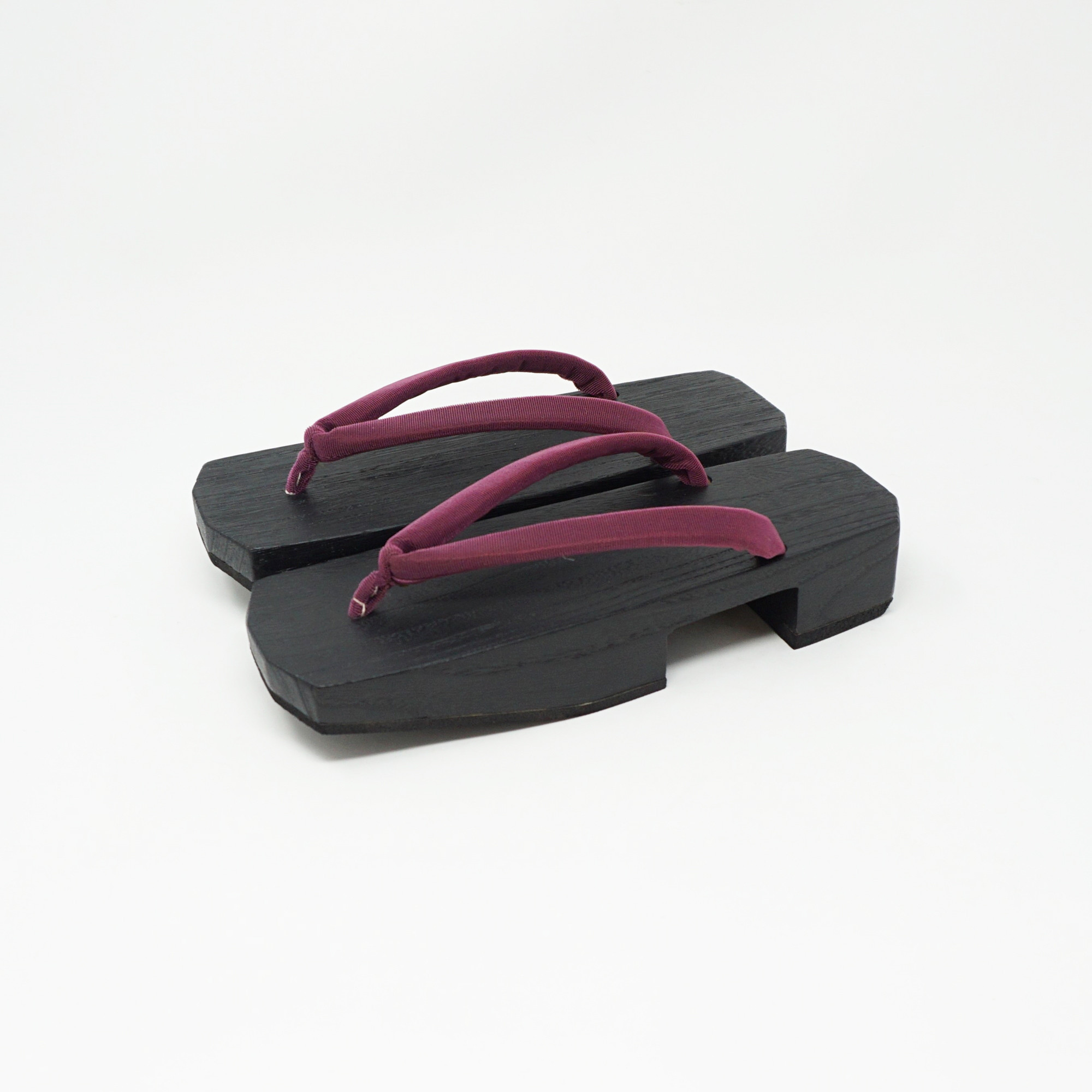 炭消 焼桐 角右近下駄 ワナ花緒 女性 サイズ： M寸