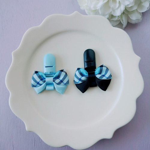 縫って作る丈夫ななふだちゃん 名札クリップ 1つ選んでね♪ タータン