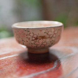 ぐい呑み　桜（B）　陶器　京焼　 7枚目の画像