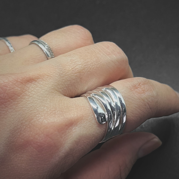 シルバー925 デザインリング A / silver925 design ring 3枚目の画像