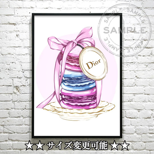 ラスト1点！ブランドオマージュアート 香水 ピンク アート