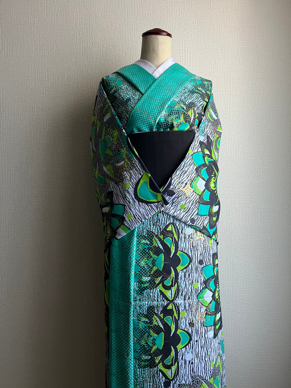 Sold 清水屋呉服(藤が丘)×アフリカン着物 WOODIN 7枚目の画像