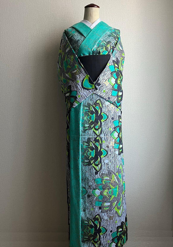 Sold 清水屋呉服(藤が丘)×アフリカン着物 WOODIN 5枚目の画像