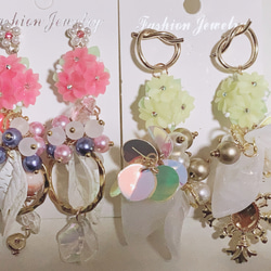 マルモ◆訳あり品✧K2ストーンピアス✧フラワーカービング FLOWER DEW PIERCED EARRINGS(2JP0462)K10 ピアス｜スター