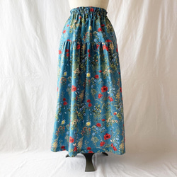 女士疊層裙：85cm（古典園：藍） 第2張的照片