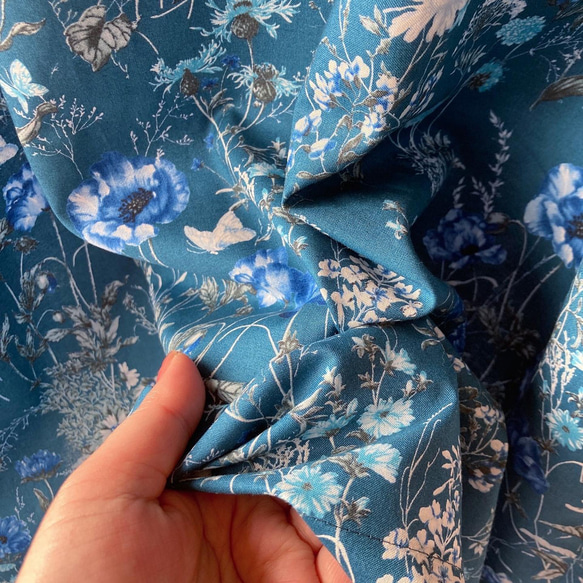 女士疊層裙：85cm（古典花園：海軍藍） 第3張的照片