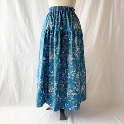 女士疊層裙：85cm（古典花園：海軍藍） 第5張的照片