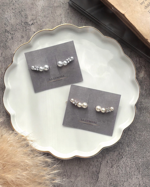 \\新色追加// 着けてる事を忘れる♡イヤークリップ 【ジルコニアフラワー】両耳 2枚目の画像