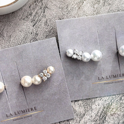 \\新色追加// 着けてる事を忘れる♡イヤークリップ 【ジルコニアフラワー】両耳 3枚目の画像