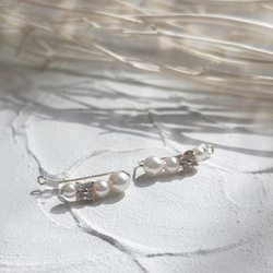 \\新色追加// 着けてる事を忘れる♡イヤークリップ 【ジルコニアフラワー】両耳 8枚目の画像