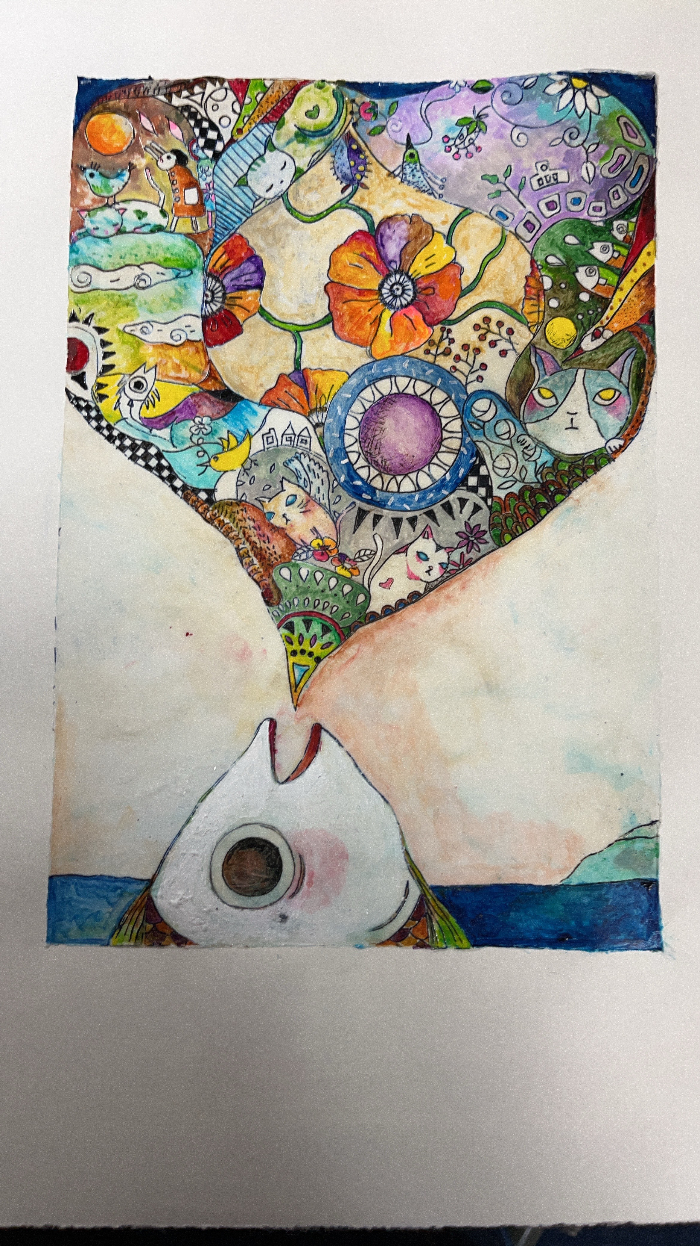 サカナは語る　（額付き） 24,500円