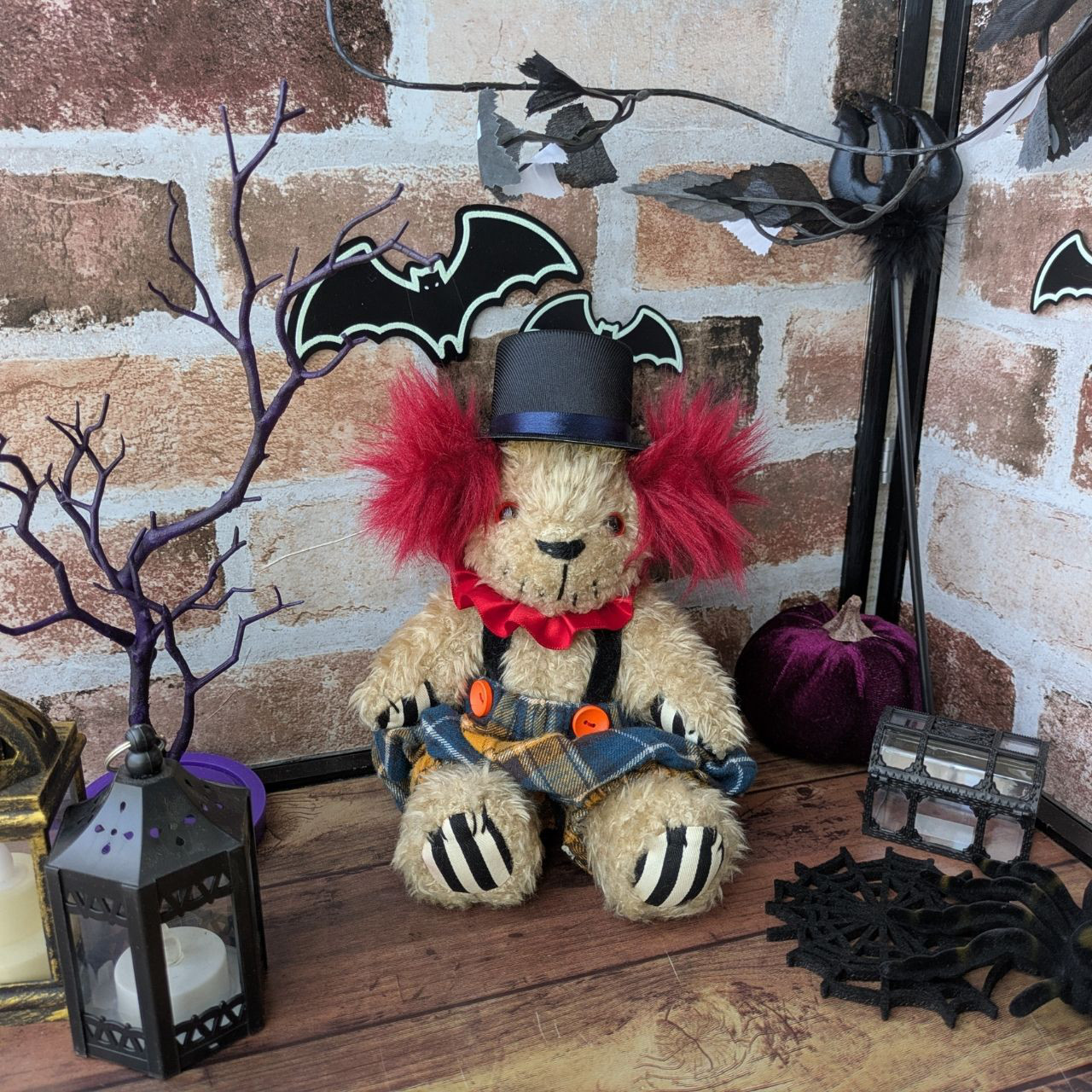 デビルピエロ（２３ｃｍ）【moko* hand made bear】