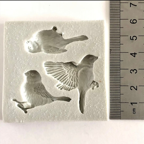 シリコンモールド 小鳥3種 3枚目の画像